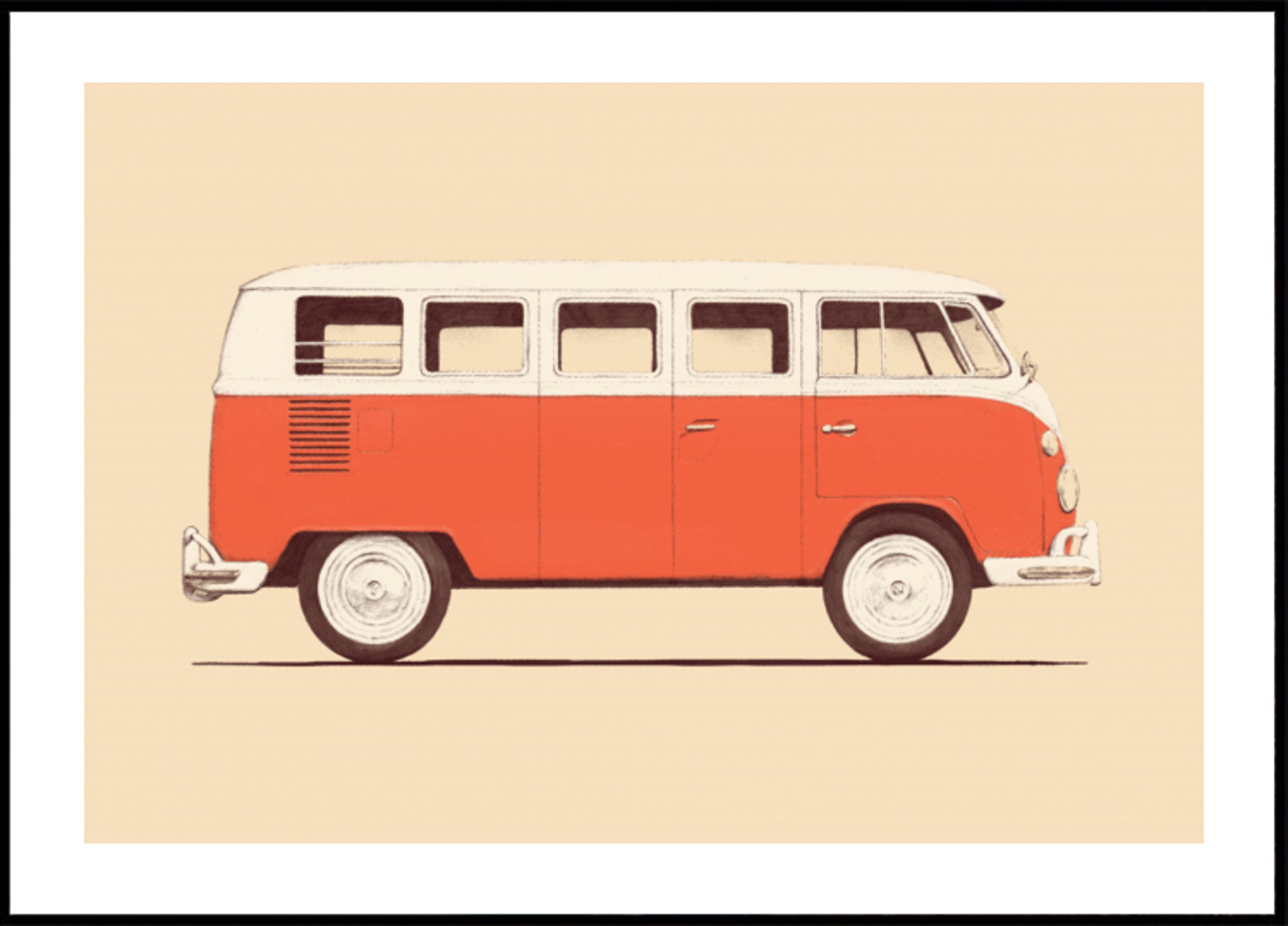 Classico camper rosso