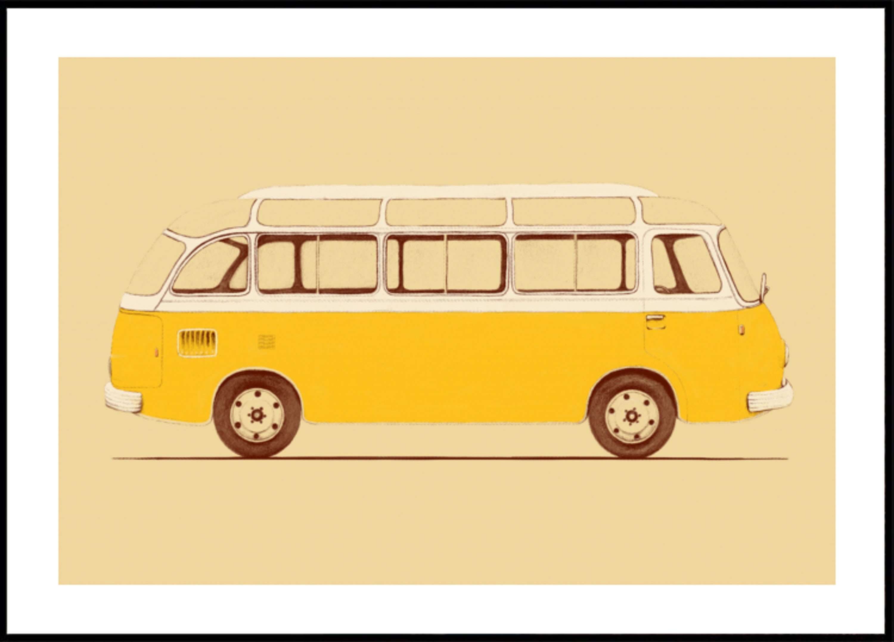 Autobus giallo d'epoca