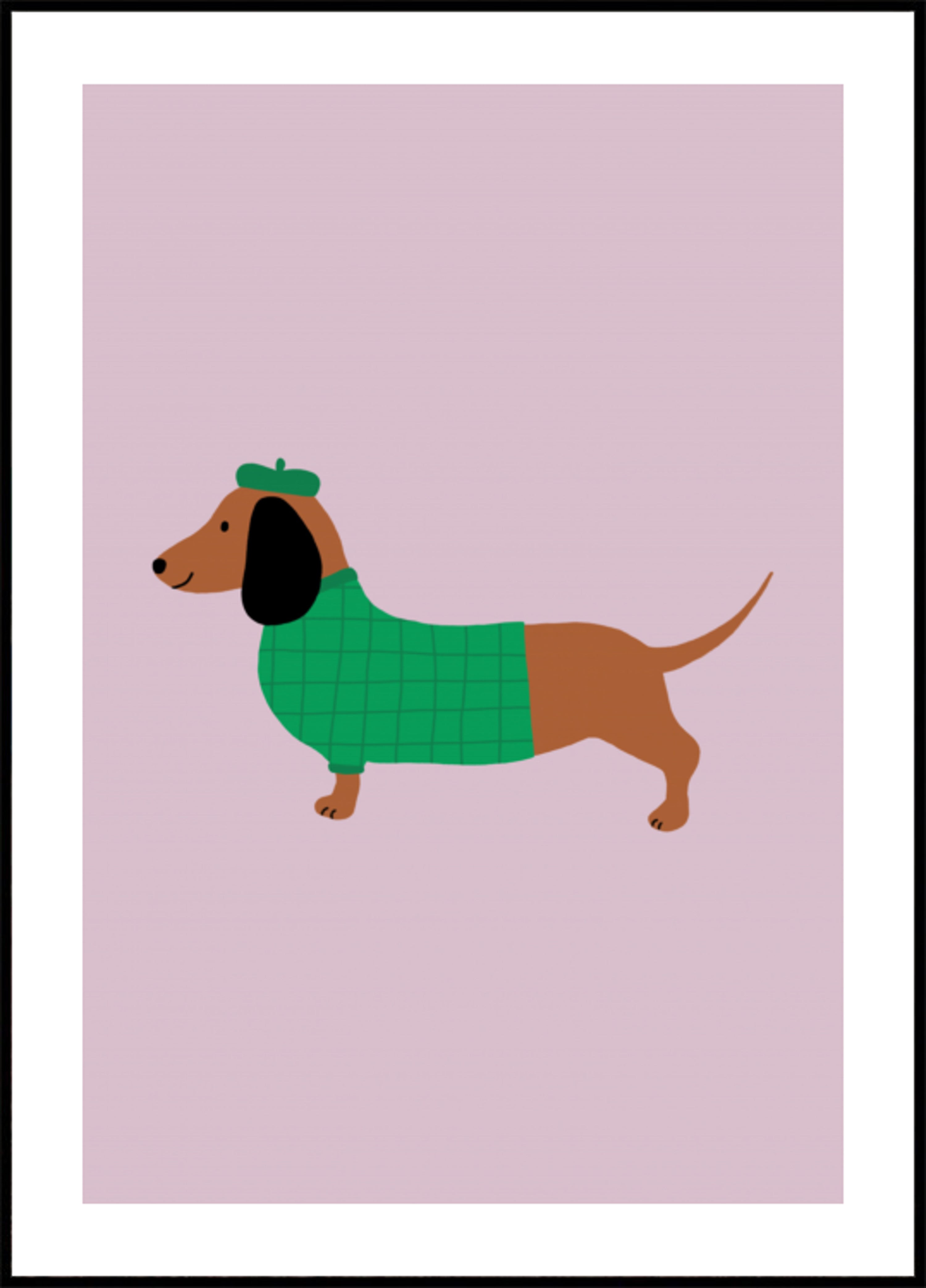 Cane elegante in maglione