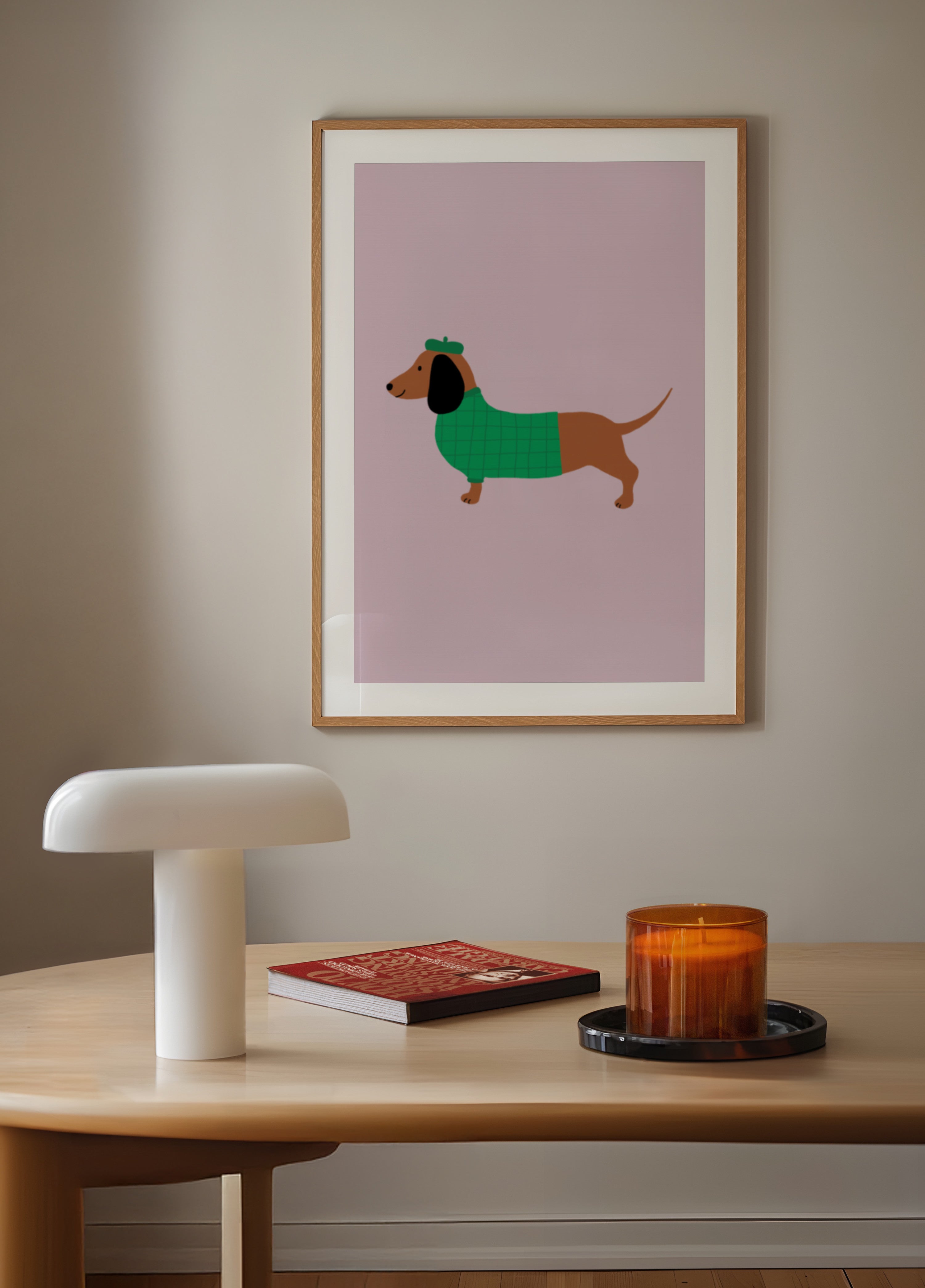 Cane elegante in maglione