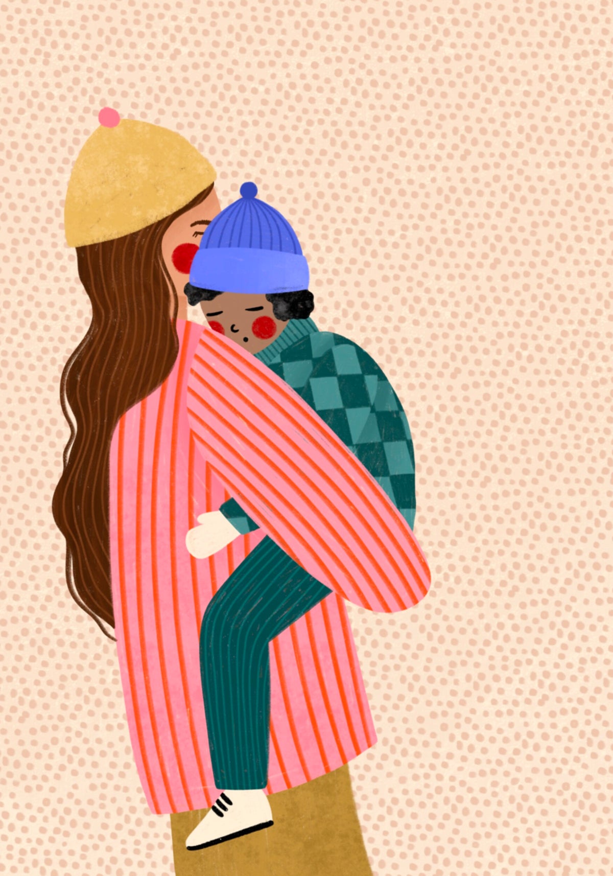 Abbraccio d'amore d'inverno
