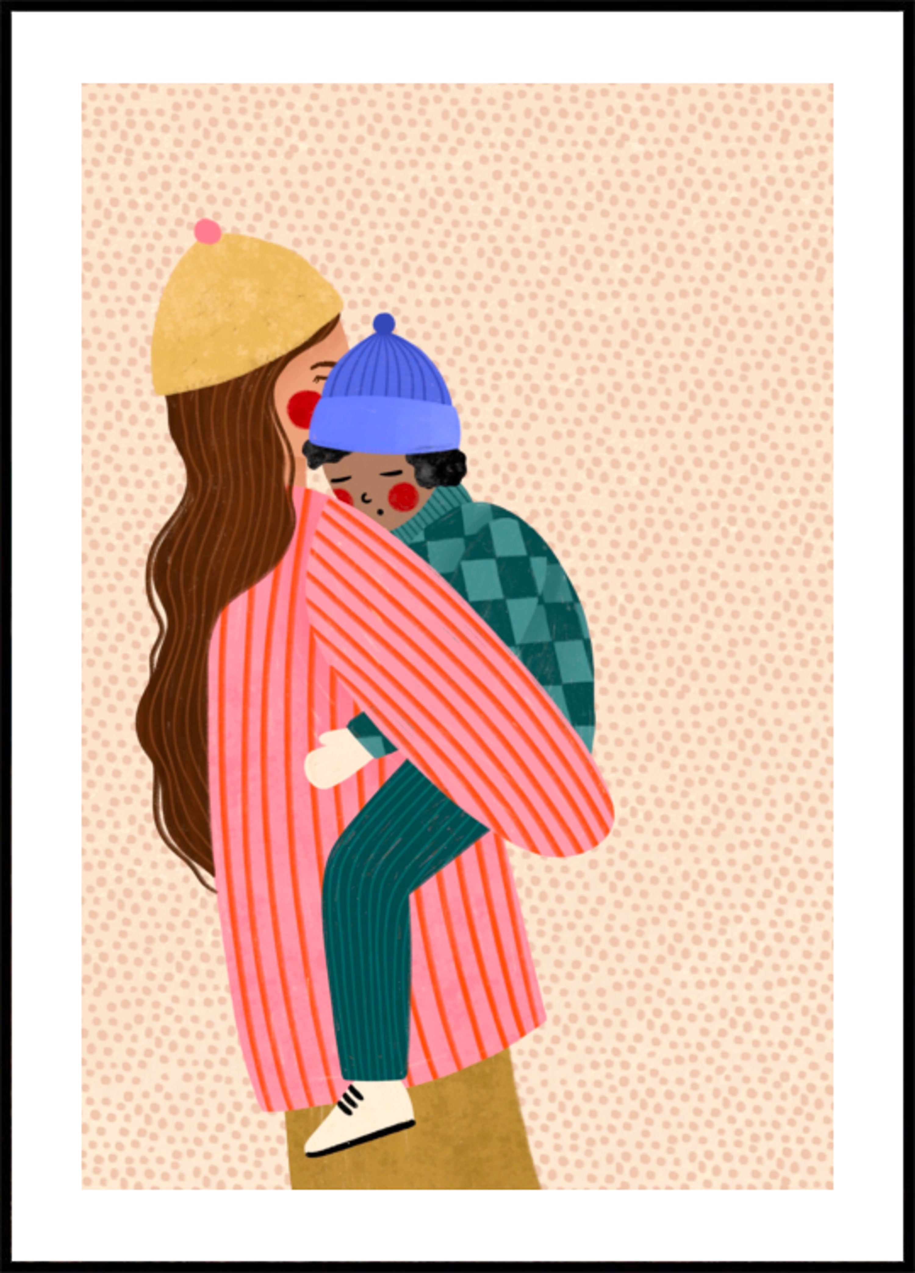 Abbraccio d'amore d'inverno