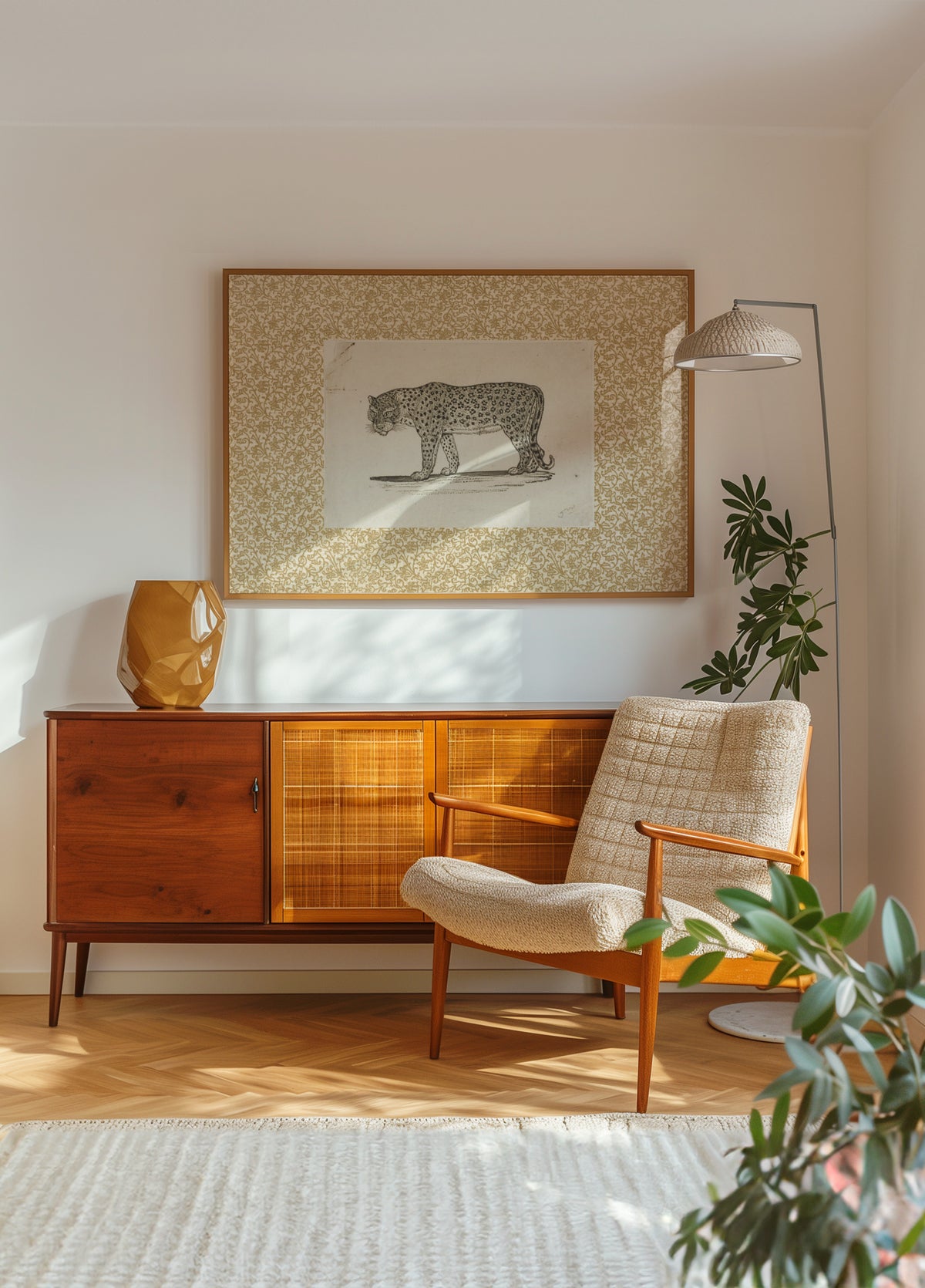 Schizzo di leopardo vintage