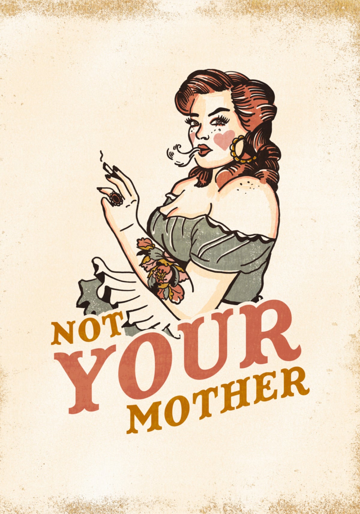Non tua madre Pinup rockabilly con atteggiamento impertinente