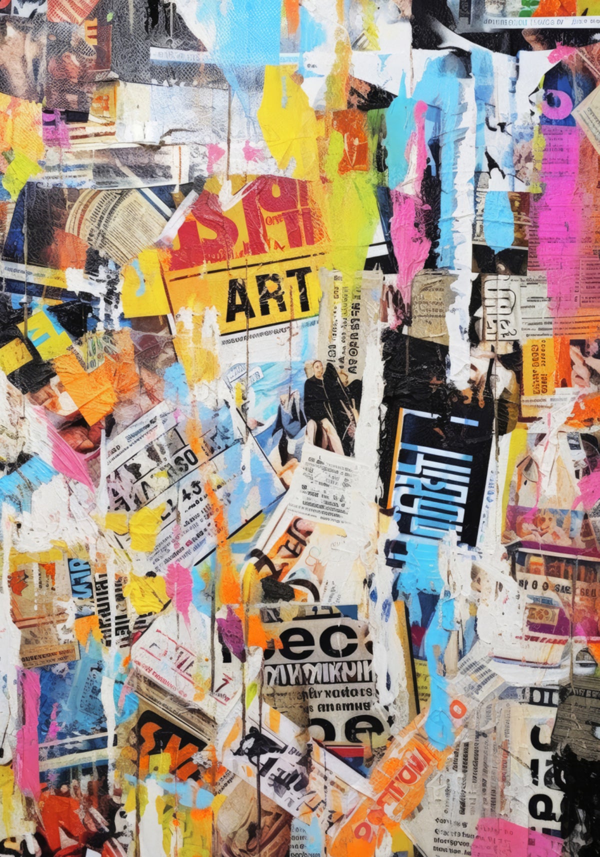 Collage del caos urbano