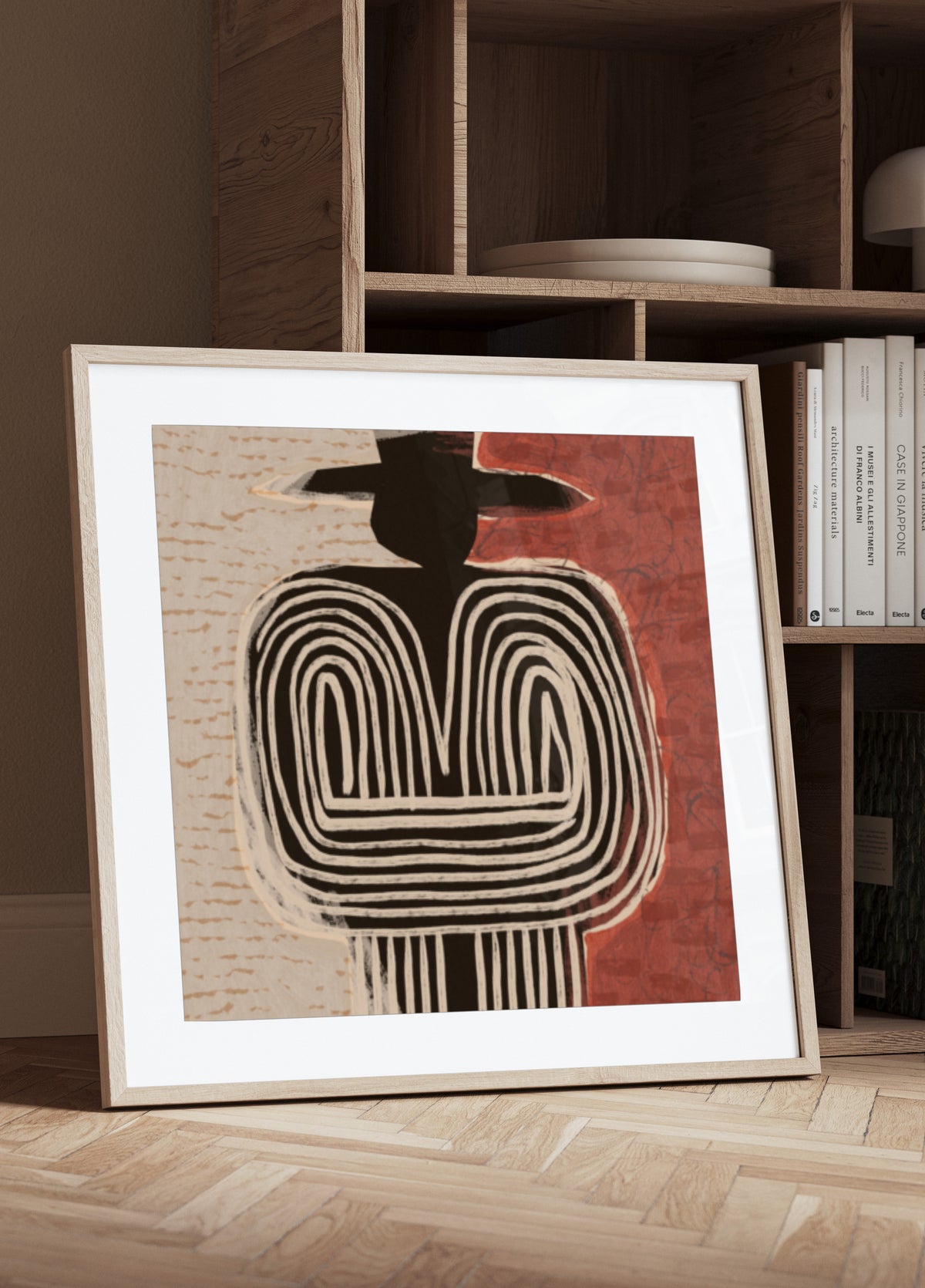 Figura tribale con cappello