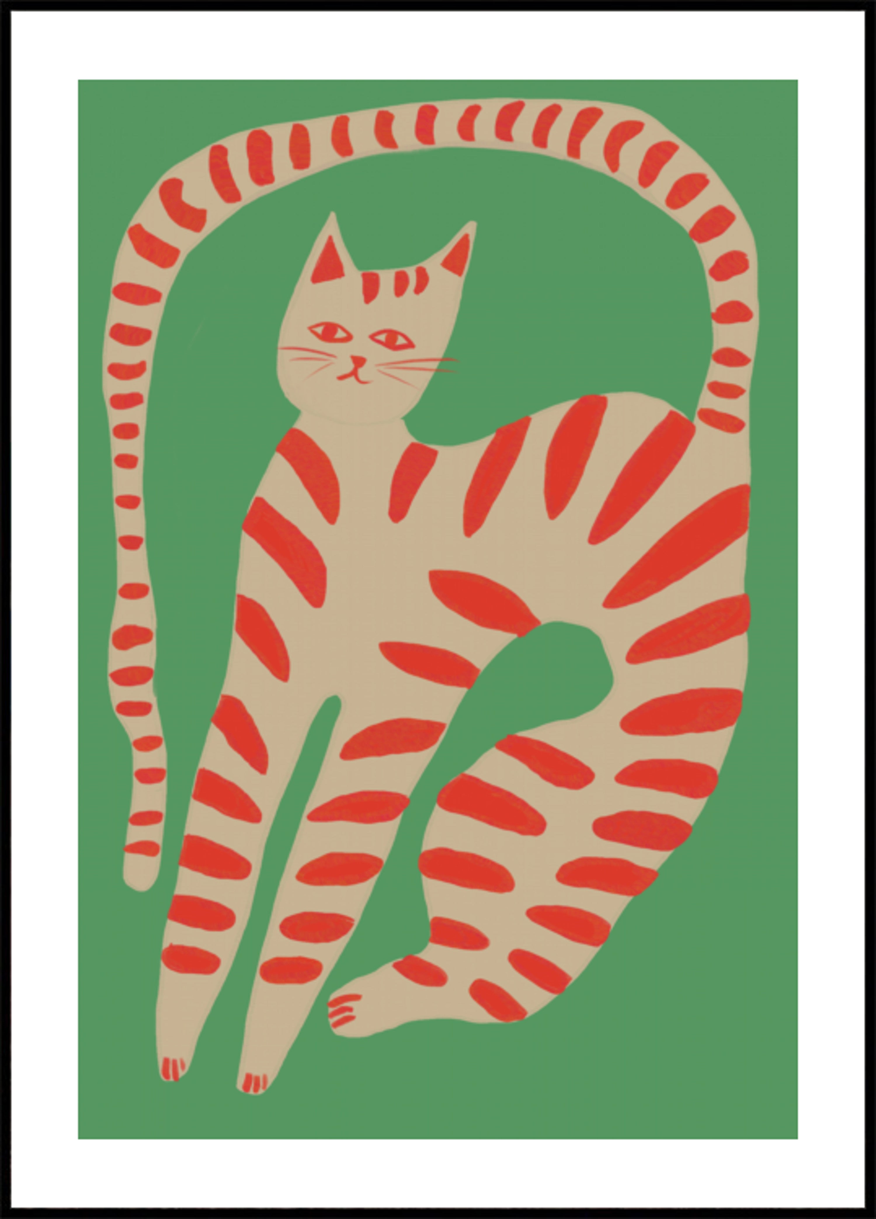 Allungamento del gatto a strisce