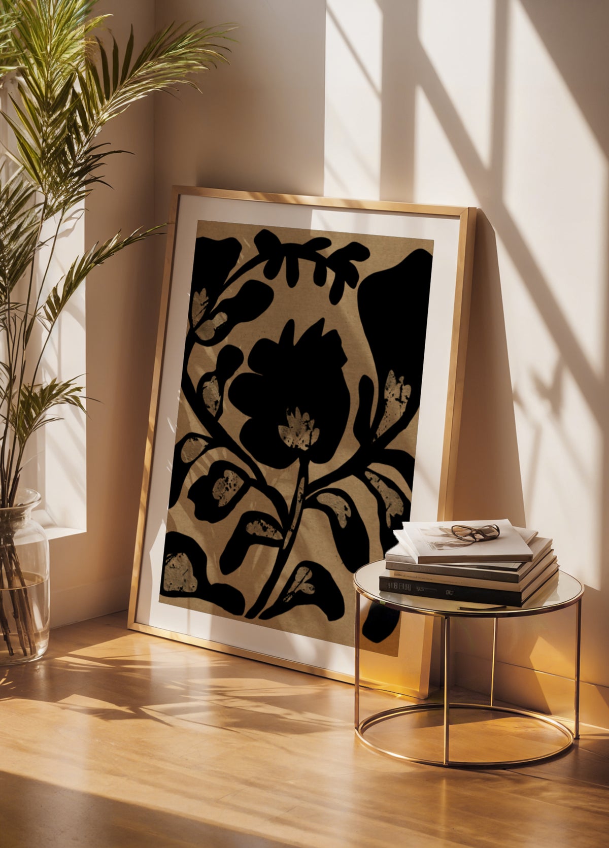 Silhouette botanica nera