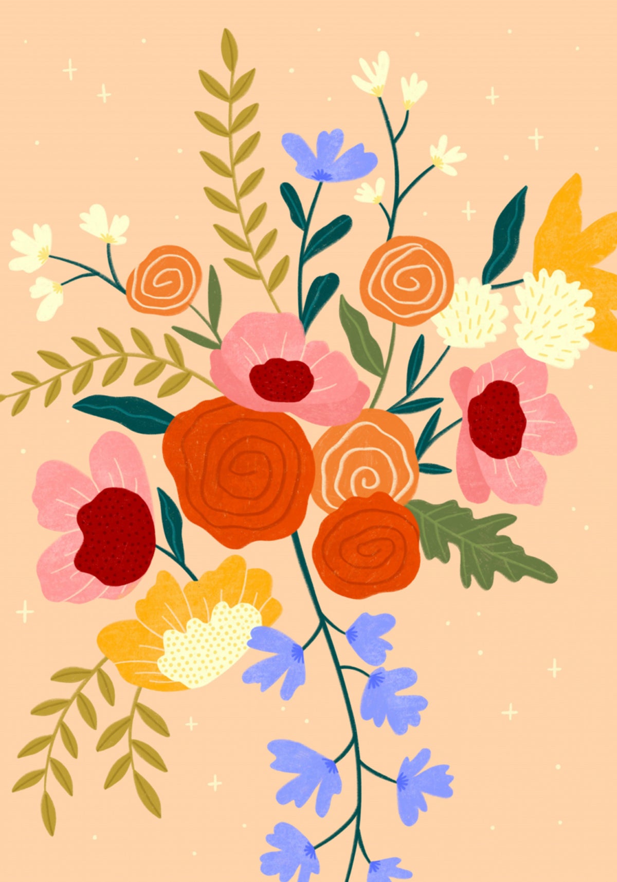 Bouquet floreale colorato