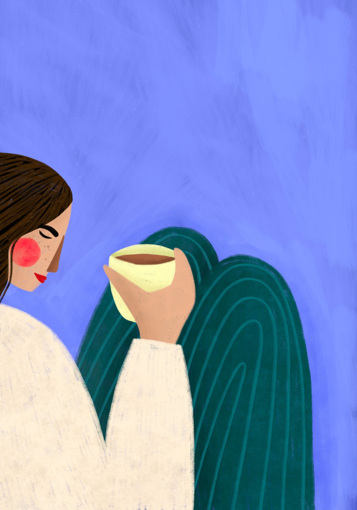 Momento pacifico del caffè