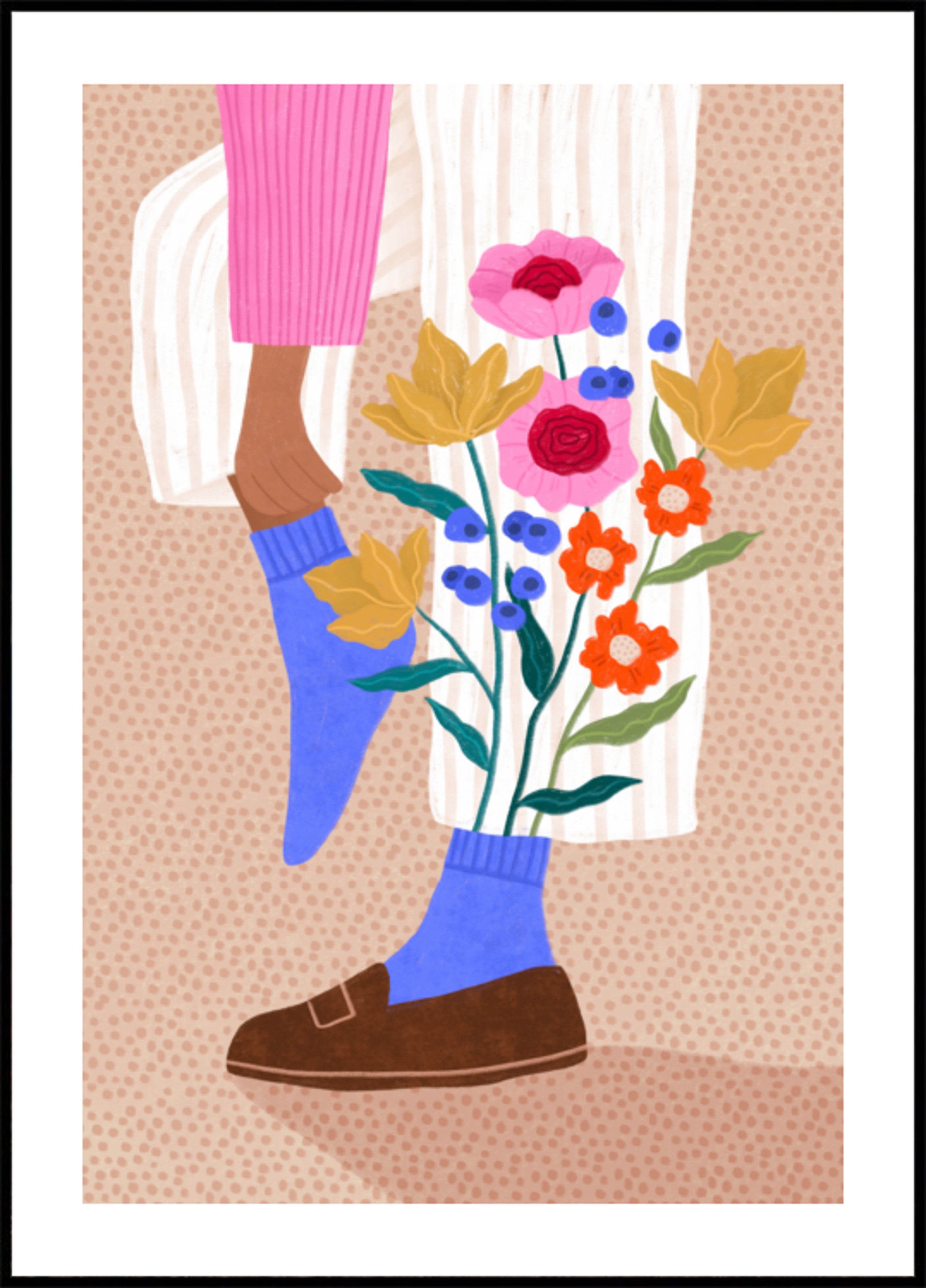 Gambe di fiori stravaganti