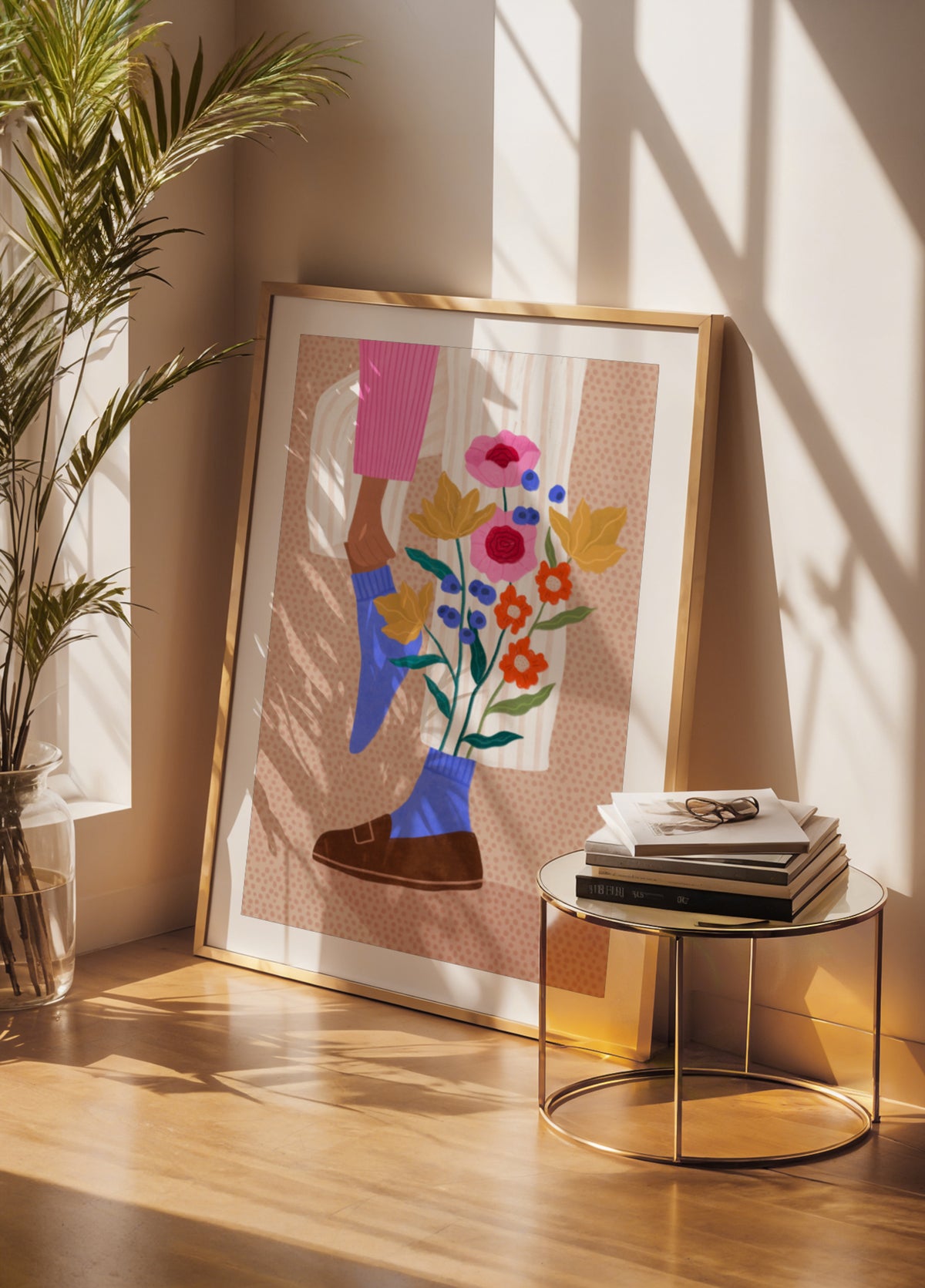 Gambe di fiori stravaganti