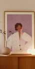 Dreamy Woman in Pajamas - Posterbox