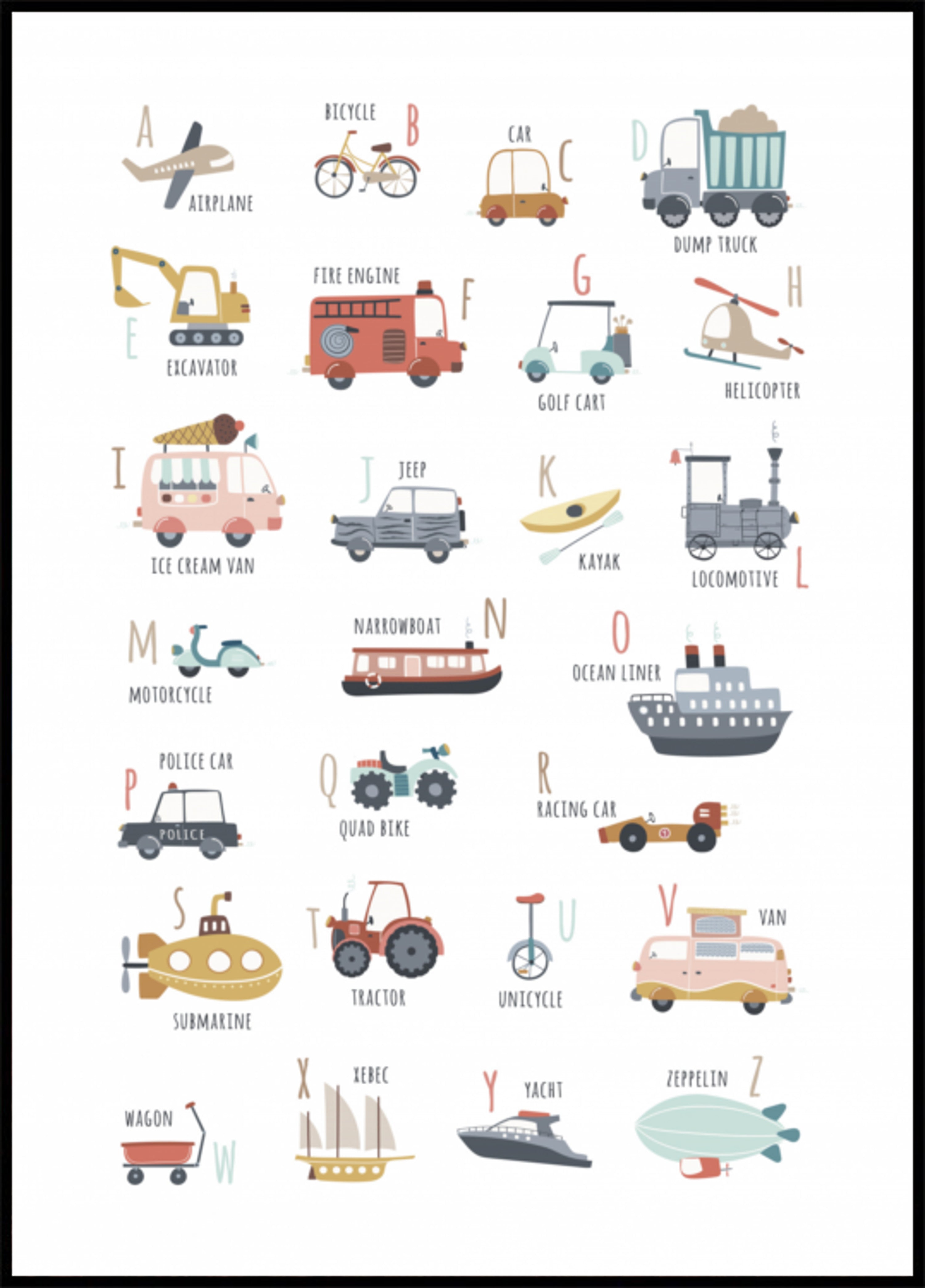 Divertimento ABC dei trasporti
