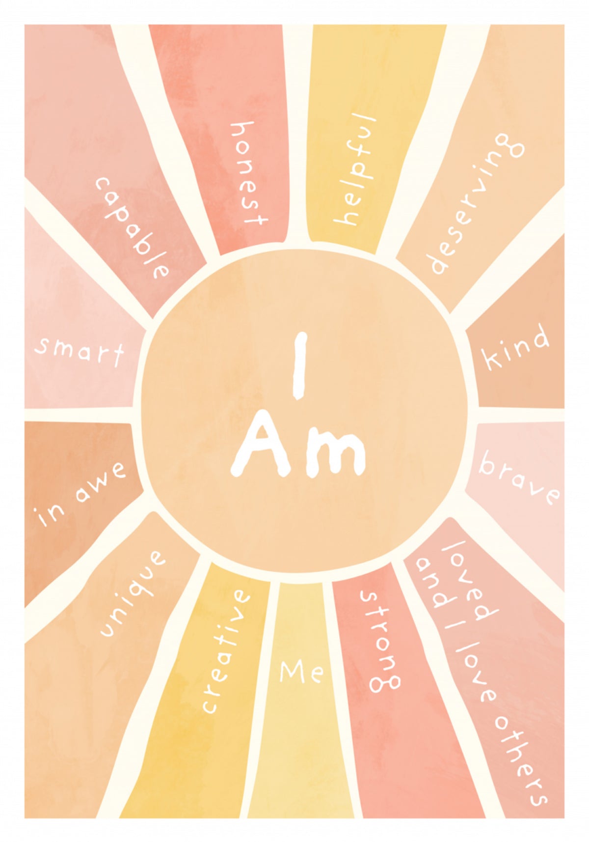 Affermazioni positive Sunburst