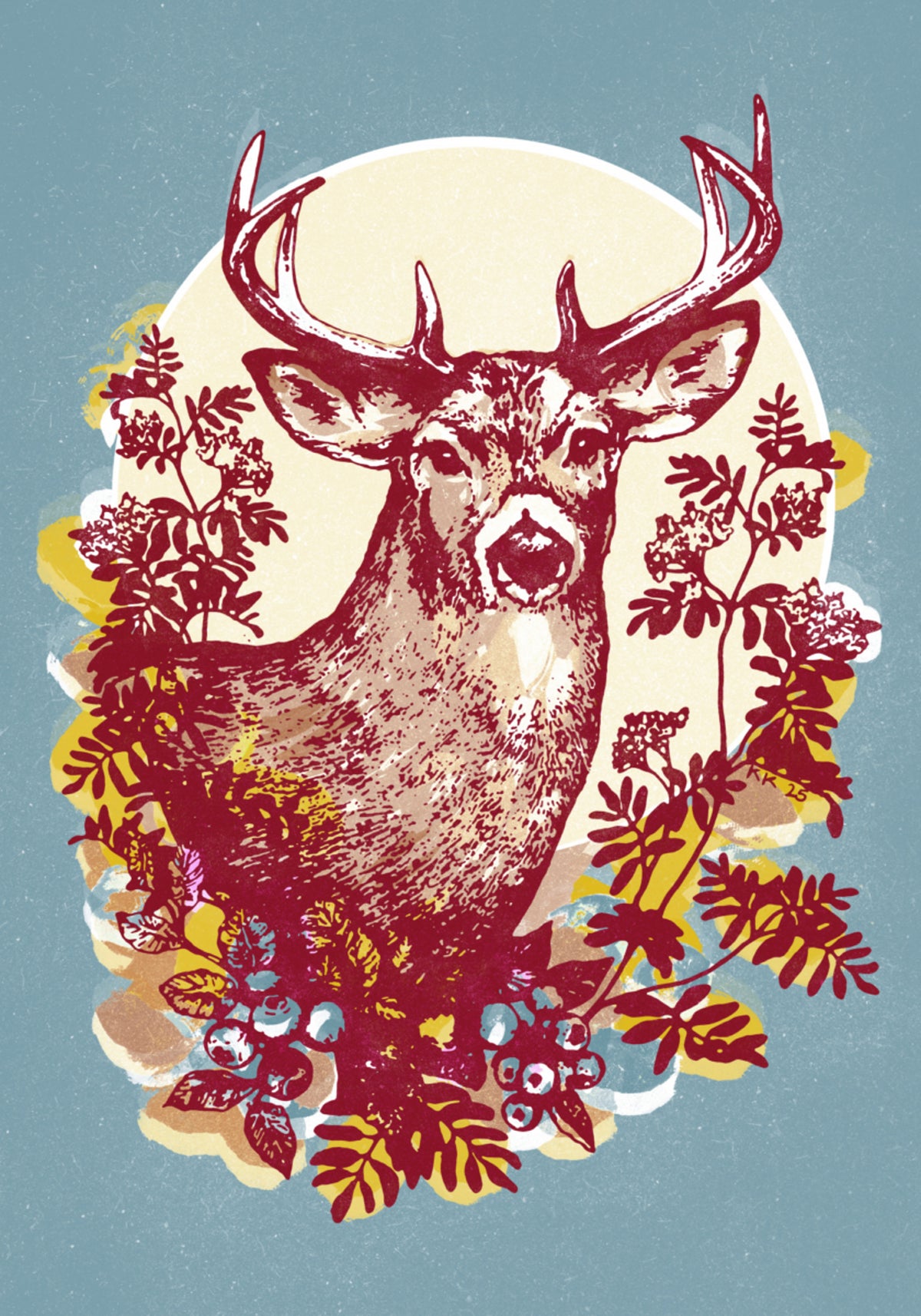 Elegante cervo della foresta