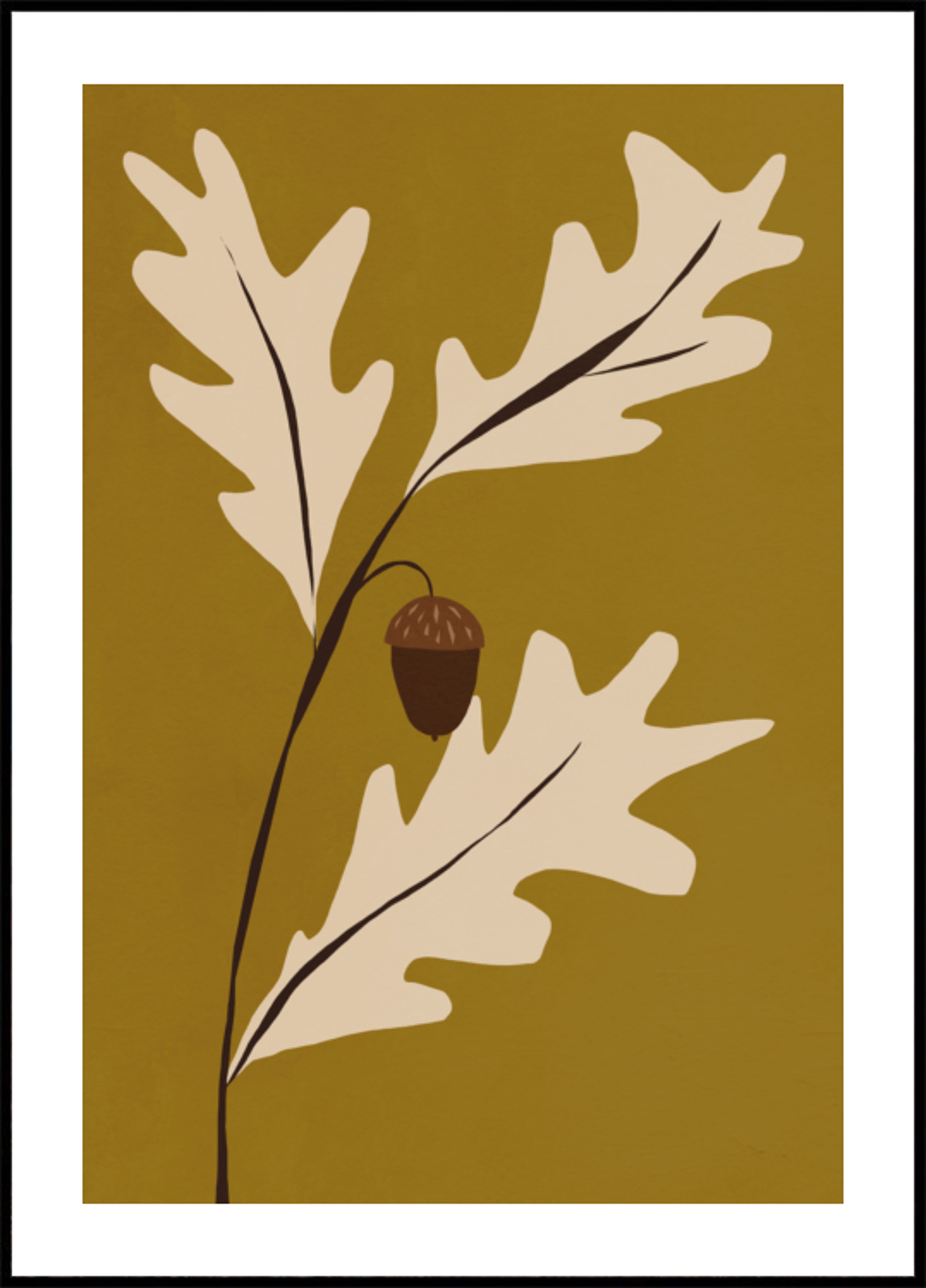 Ghianda di quercia dorata