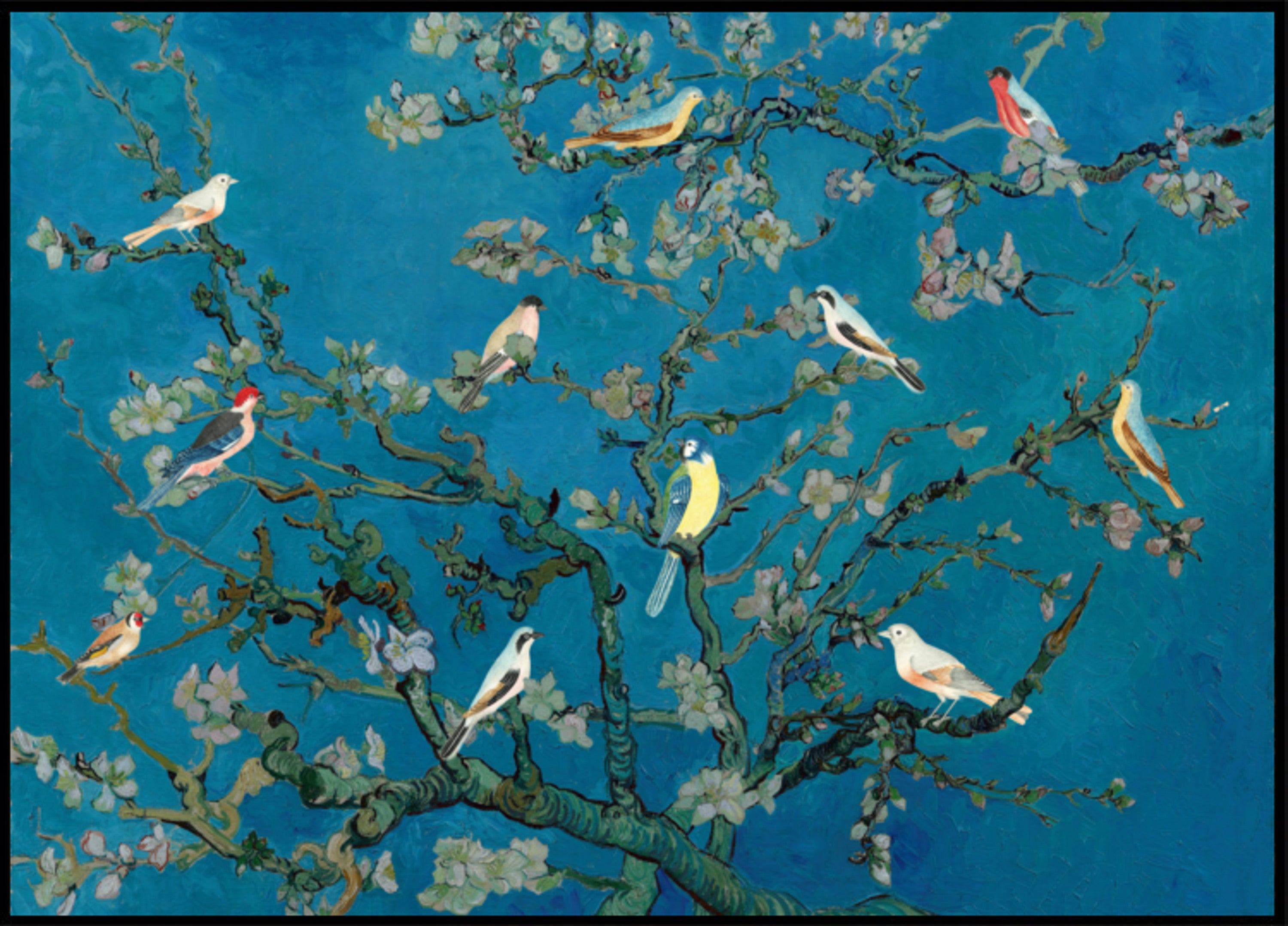 Uccelli tra i fiori