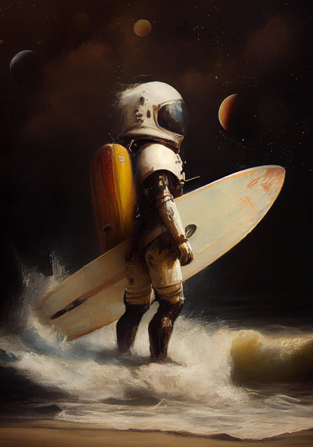 La mia giornata di surf spaziale