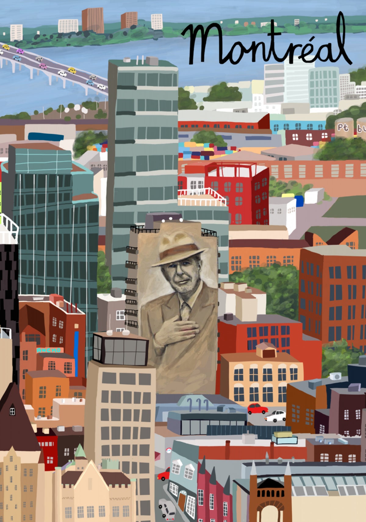 Vibrante paesaggio urbano di Montreal