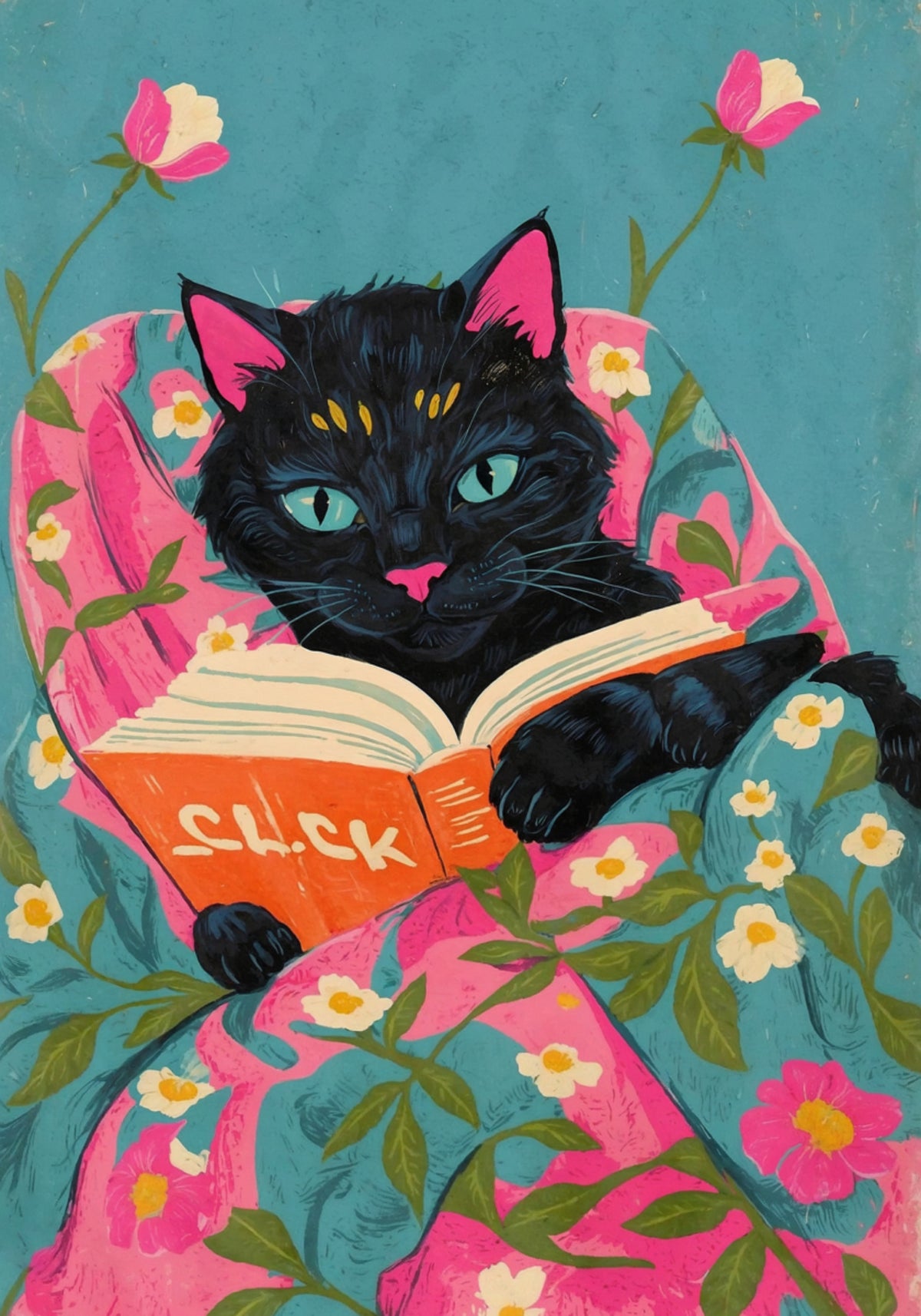 Gatto da lettura accogliente