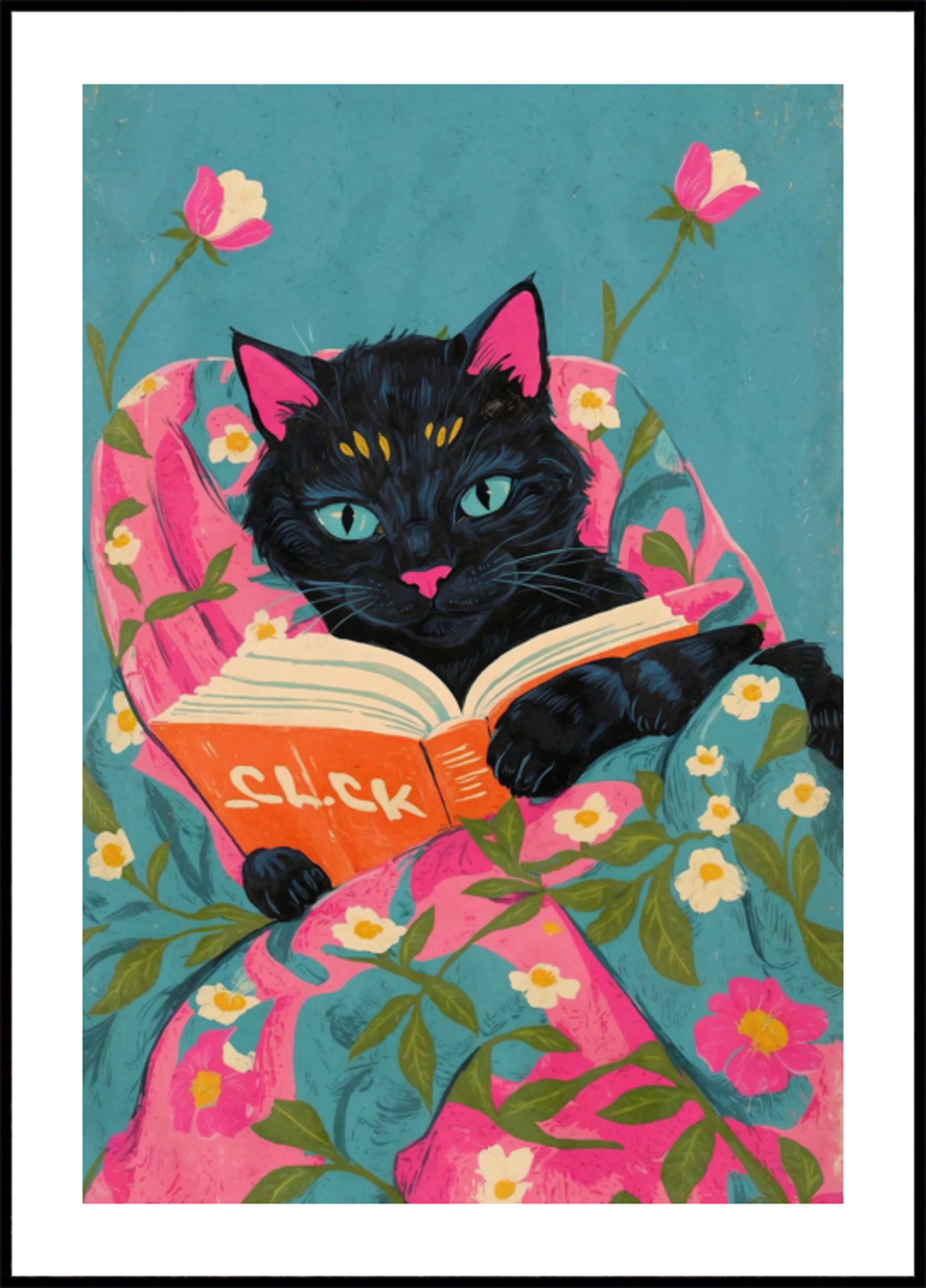 Gatto da lettura accogliente