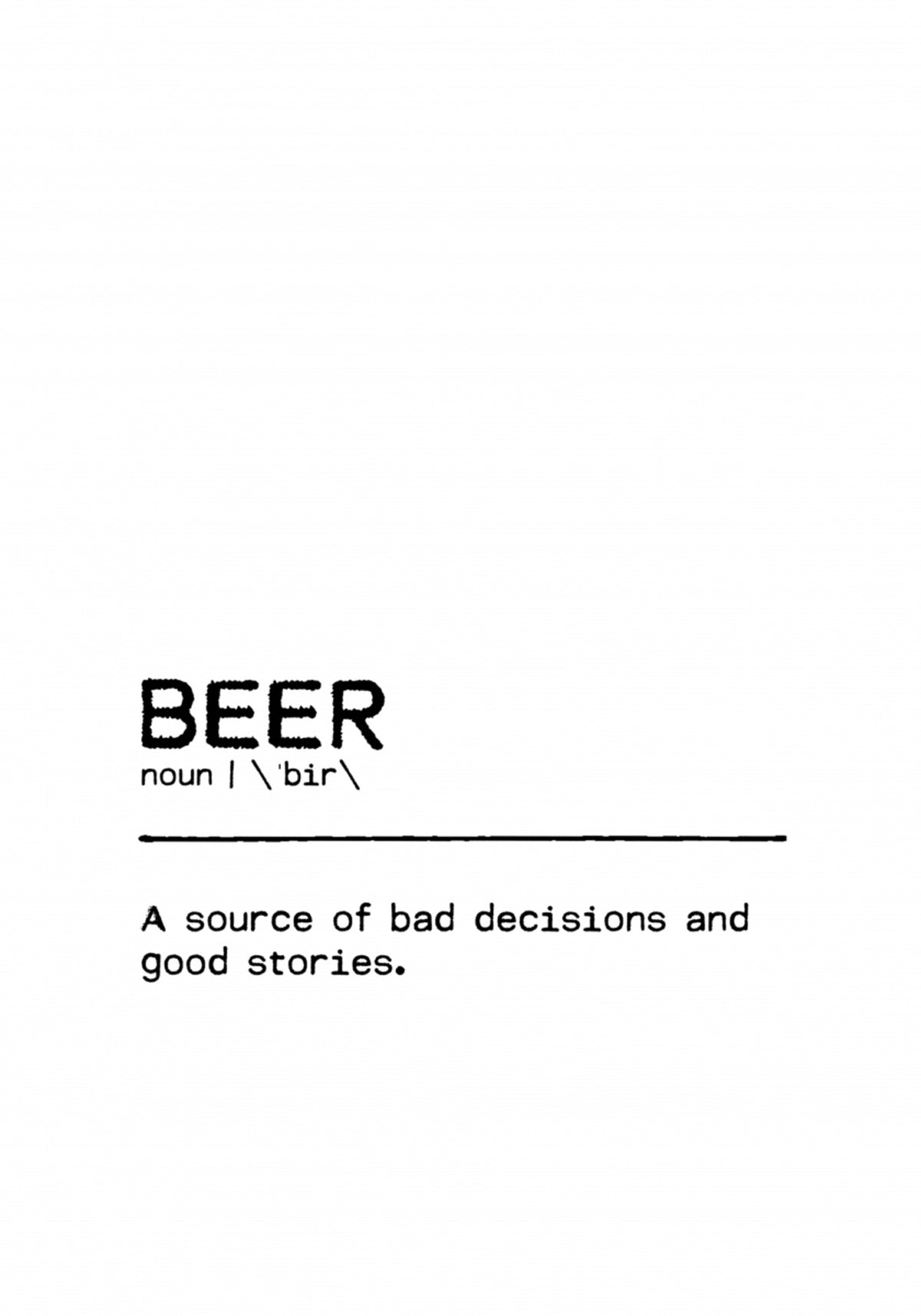 Definizione di birra divertente