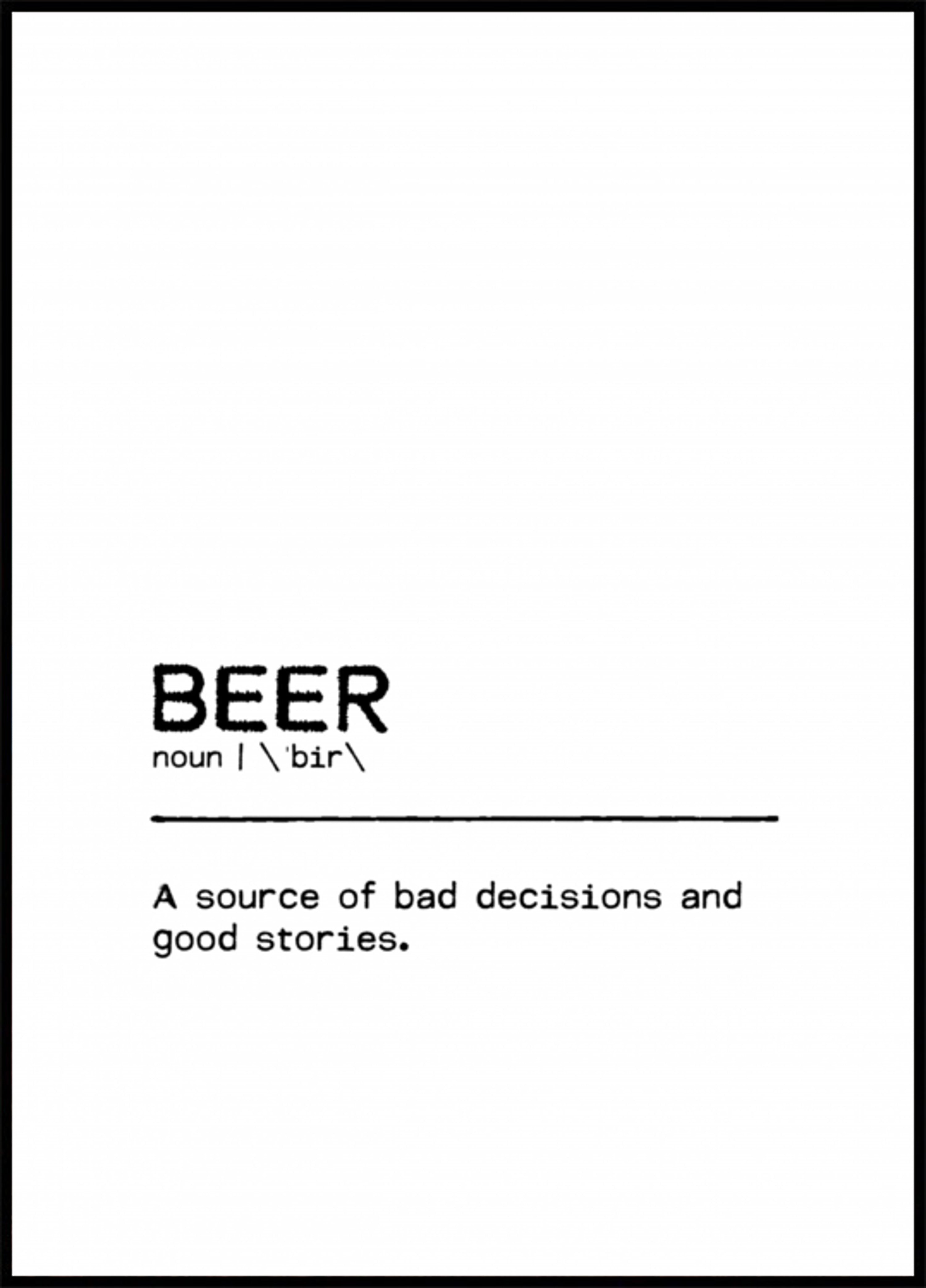 Definizione di birra divertente