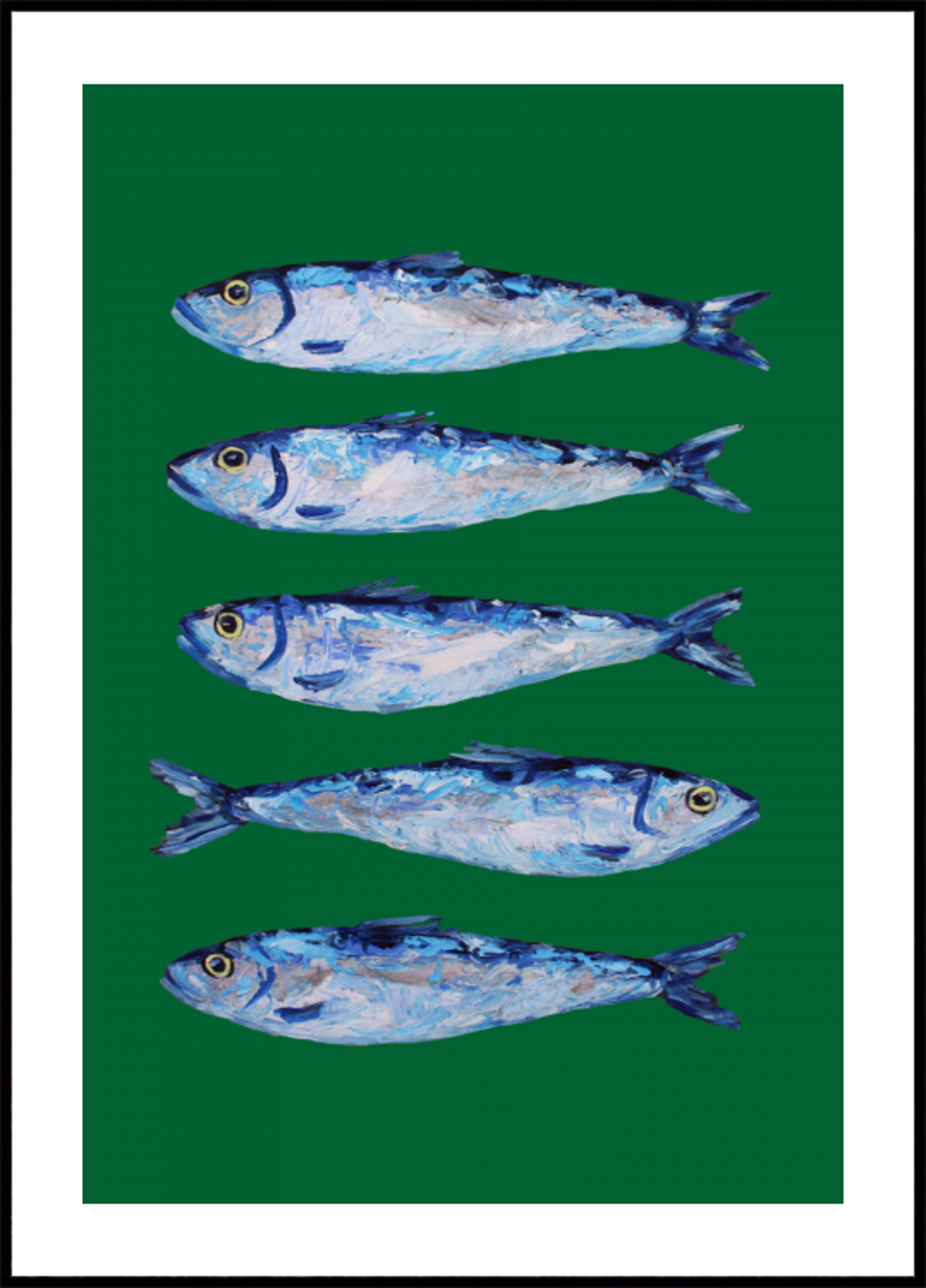 Cinque Sardine Dipinte