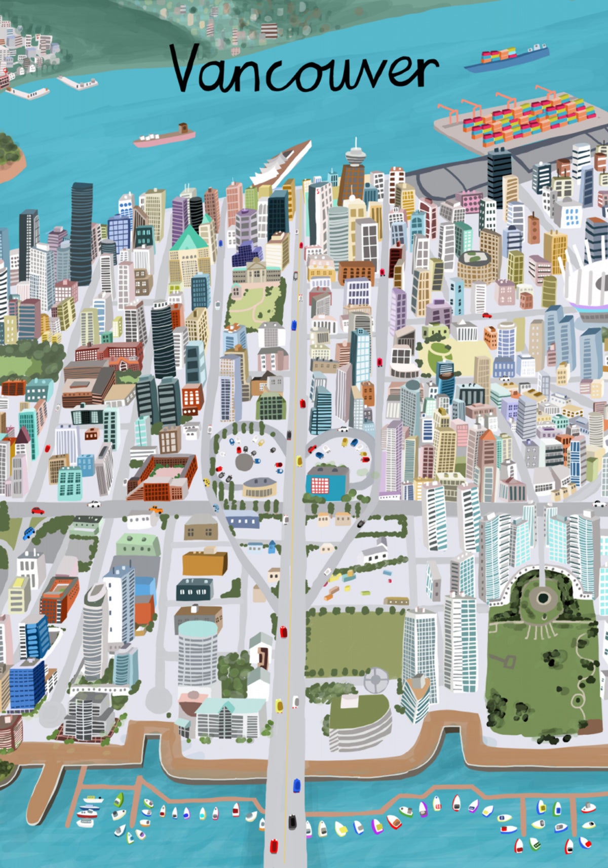 La vibrante città di Vancouver
