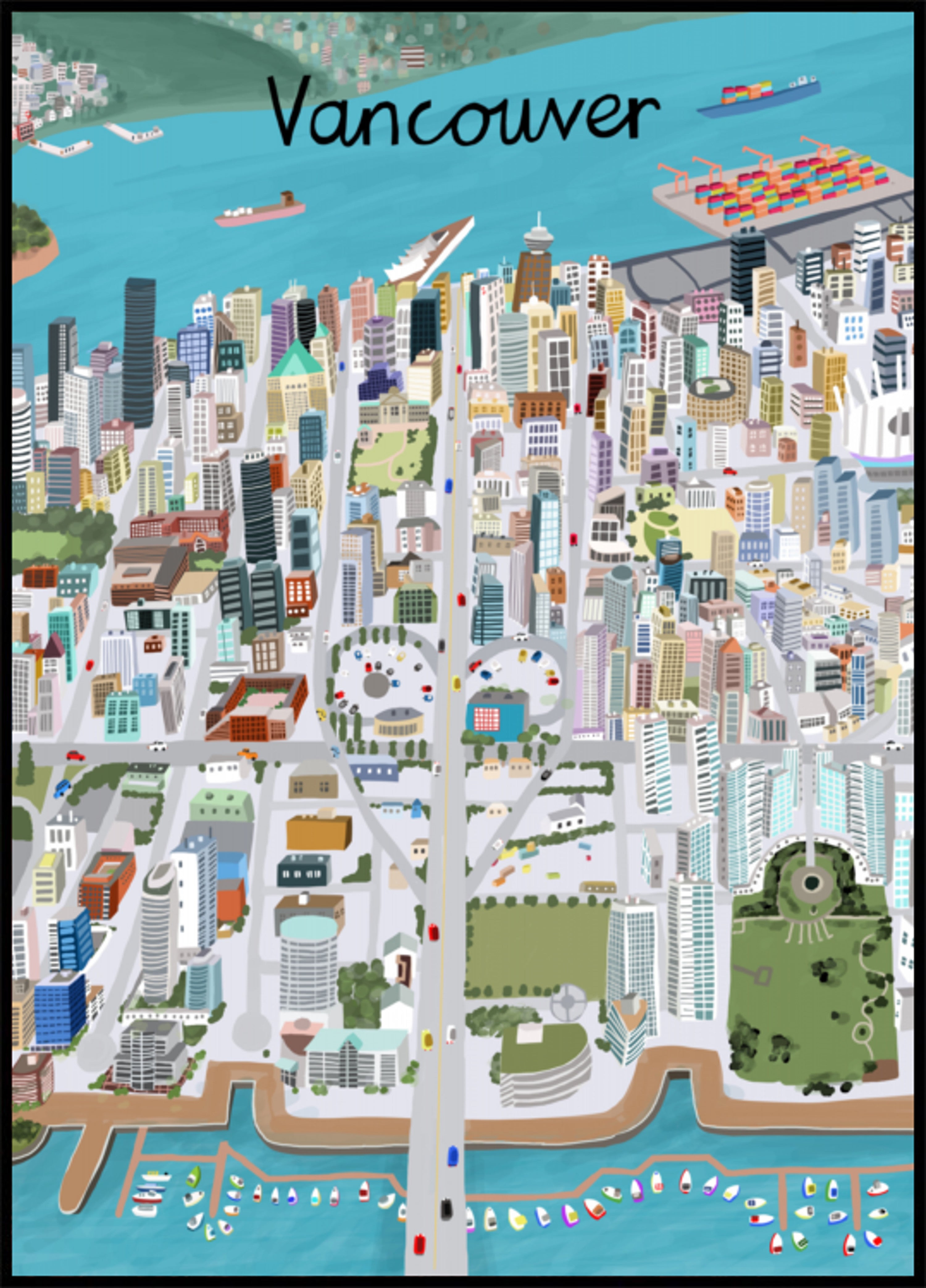 La vibrante città di Vancouver