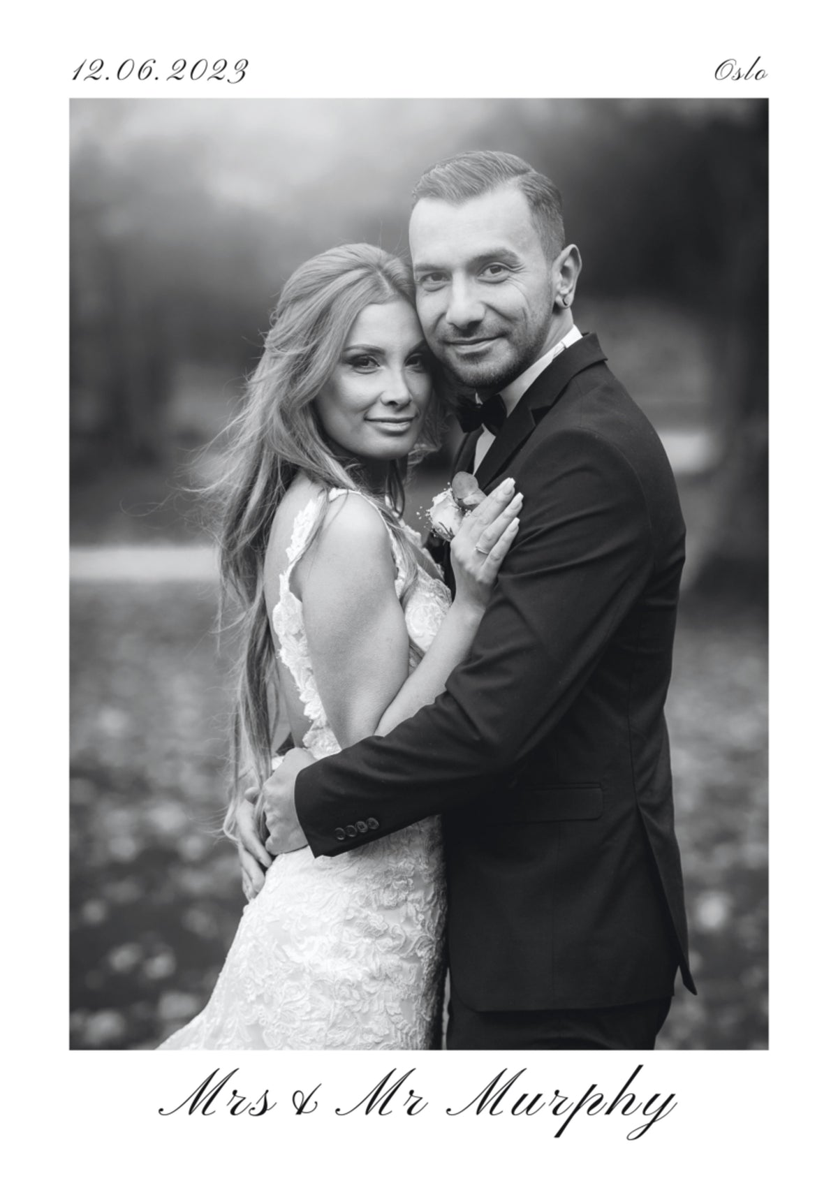 Ritratto di matrimonio personalizzato