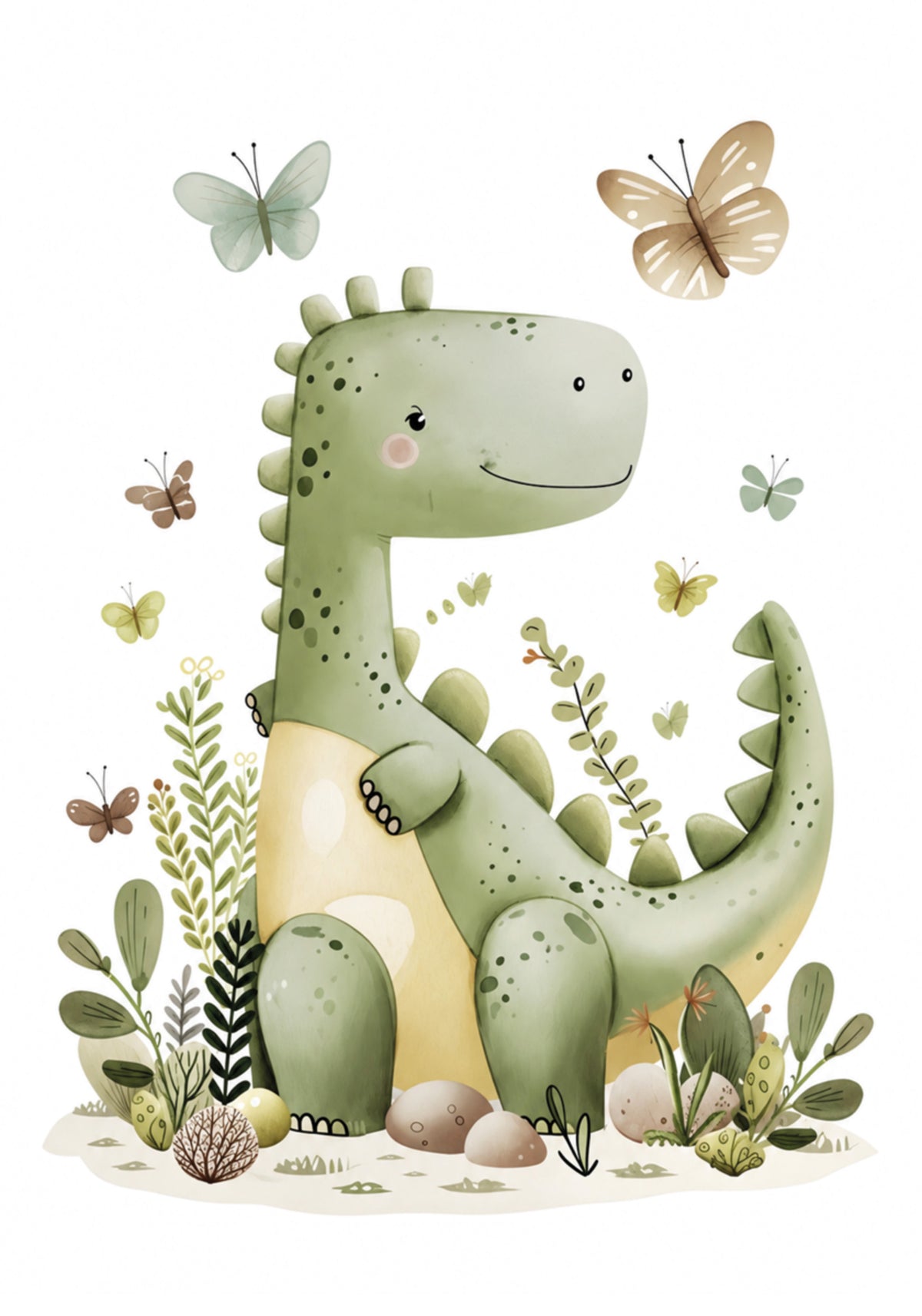 Simpatico vivaio di dinosauri