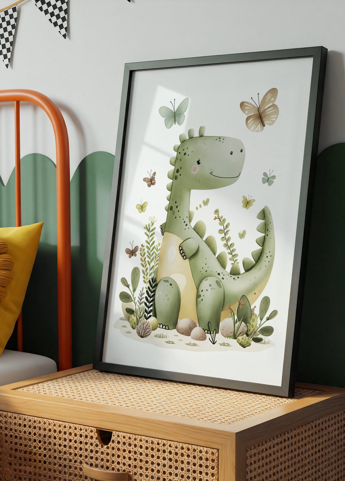 Simpatico vivaio di dinosauri