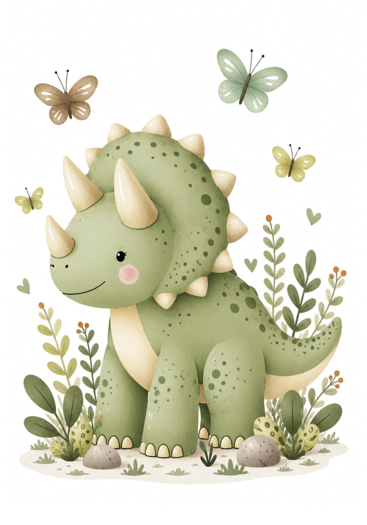 Simpatico vivaio di dinosauri
