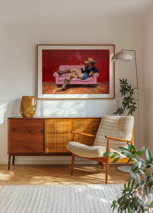 Rebel Cowgirl Lounge Poster - Posterbox