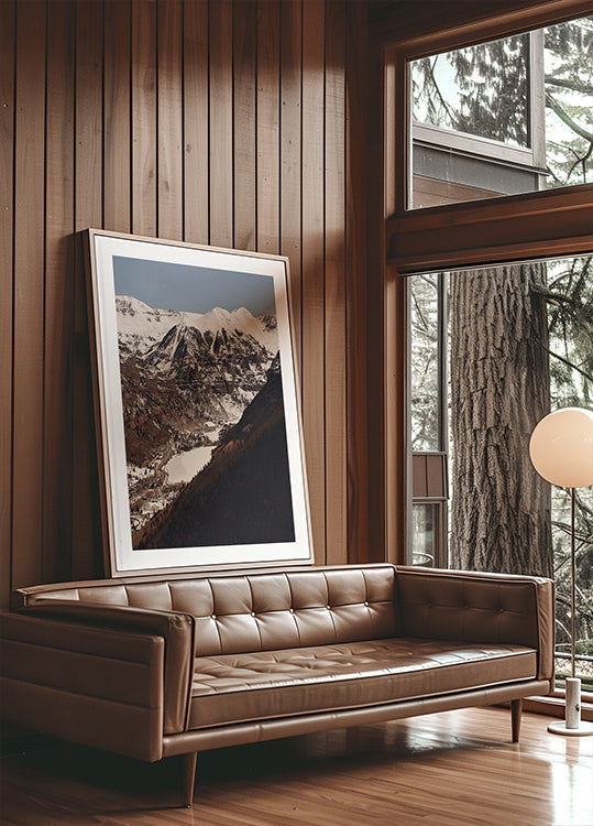Snowy Mountain Valley Plakat - Posterbox