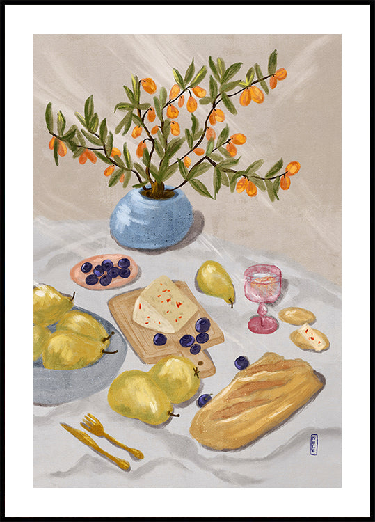 Gin and Tonic In the Afternoon Sun Illustration (NEW) - Posterbox