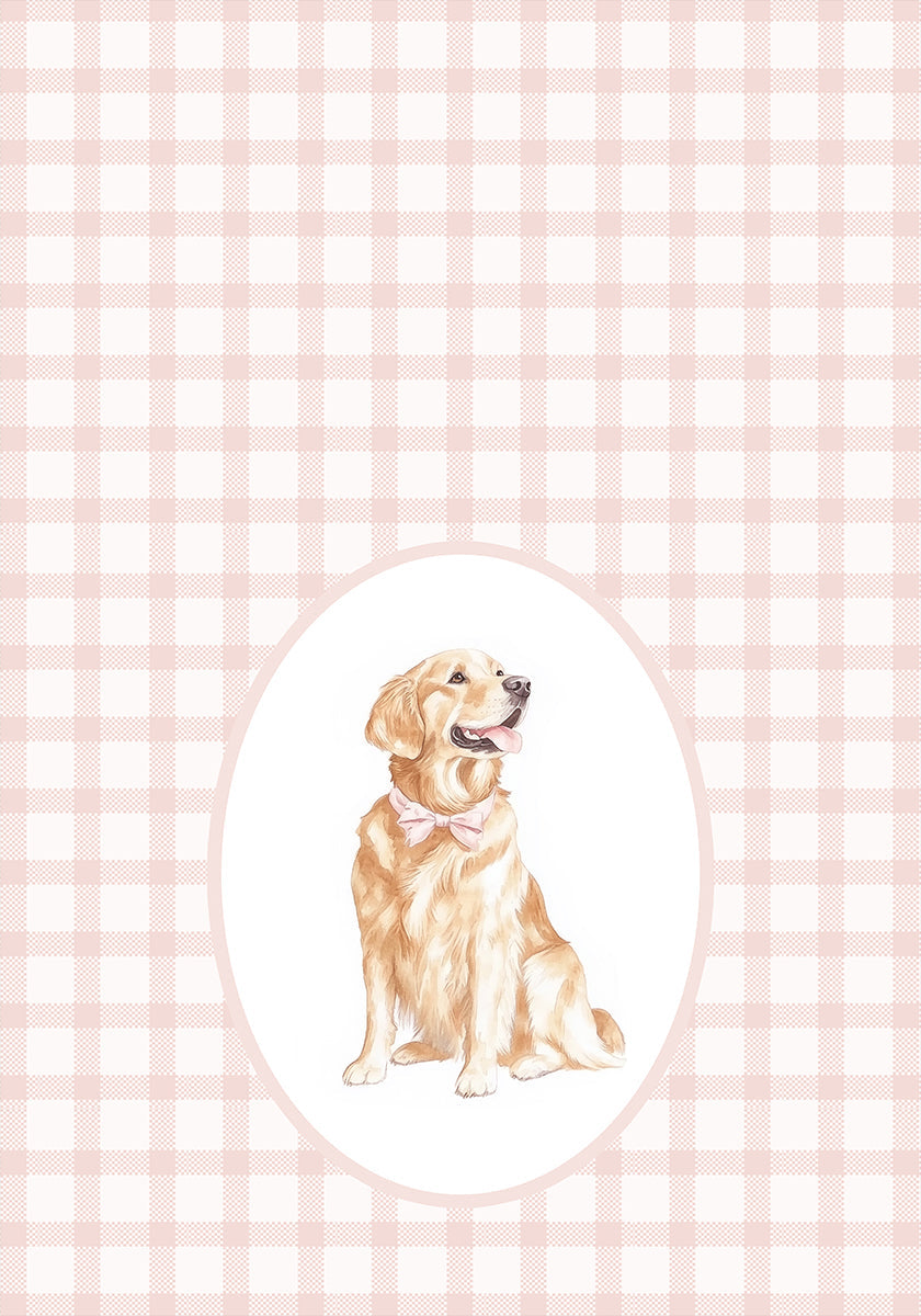 Golden Retriever Dog Watercolor Plakat - Posterbox