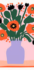 Poppy In Purple Vase (NEW) - Posterbox