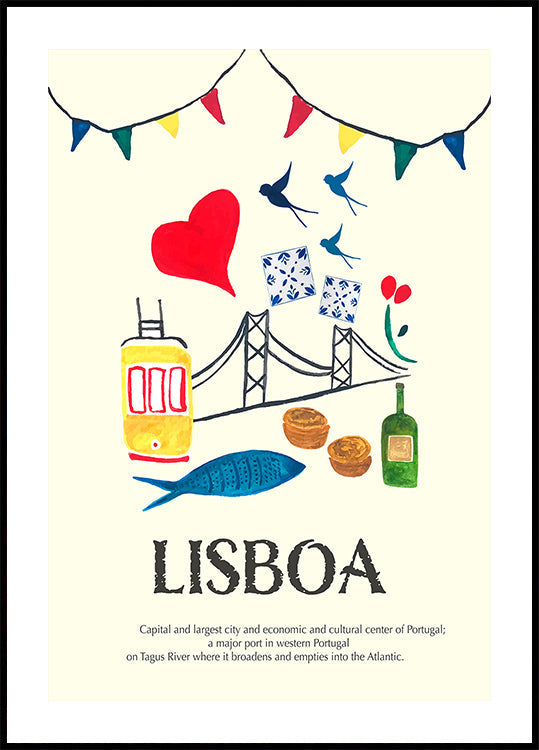 Póster Lisboa Plakat - Posterbox