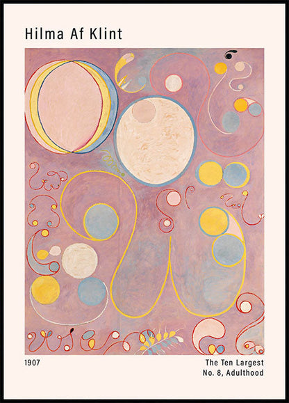 Hilma Af Klint: le dieci serie più grandi, n. 8, poster per l'età adulta