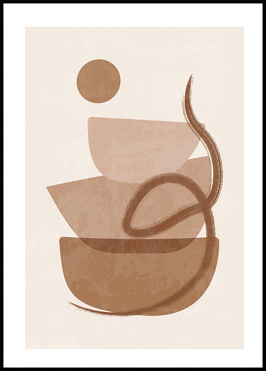 Watercolor Shapes Plakat - Posterbox.dk