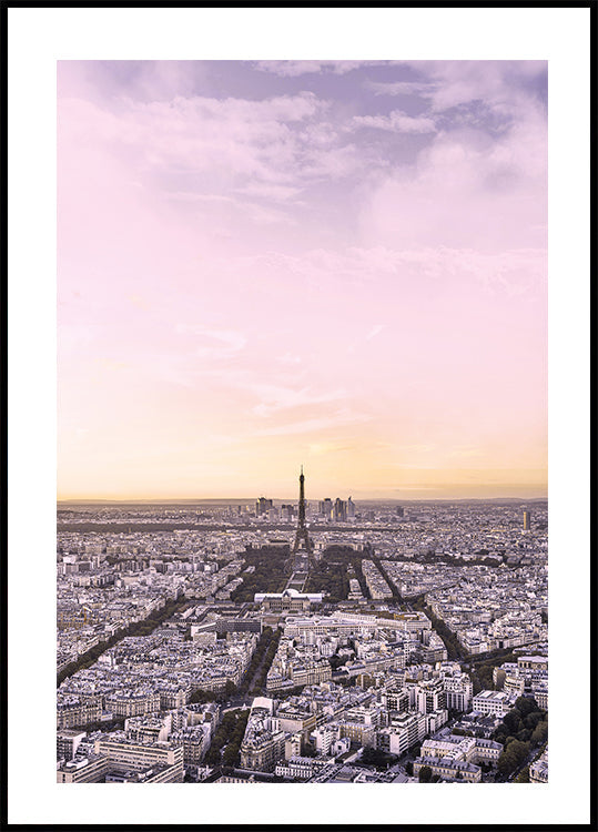 Poster di Parigi al tramonto 