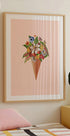Botanical pink ice cream Plakat - Posterbox