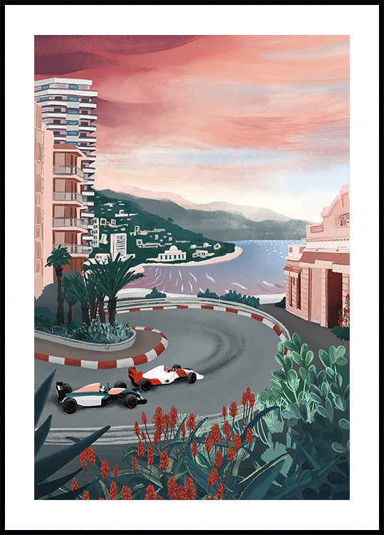 Monaco Circuit Plakat - Posterbox