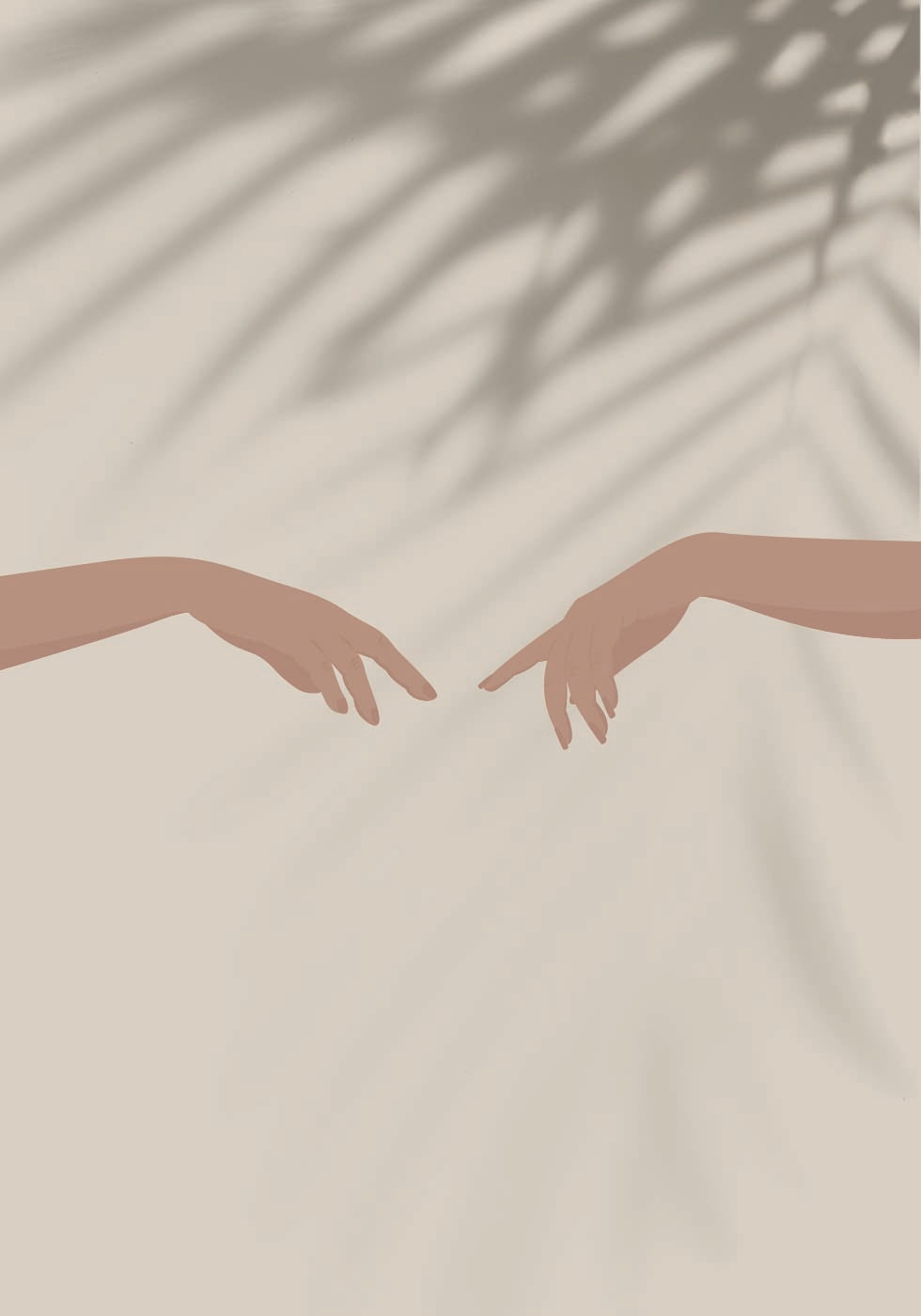 Poster Armonia 1, Mani che raggiungono e ombre