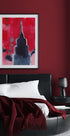 Empire State Building In Red (NEW) - Posterbox