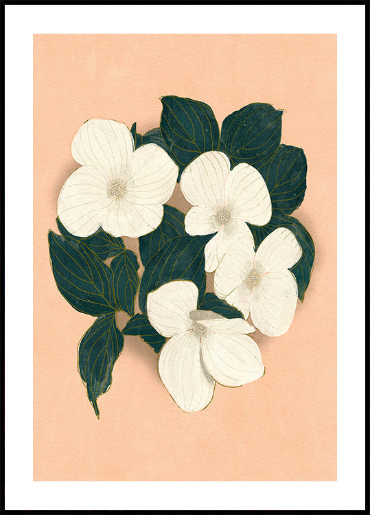 Dogwoods on Pink (NEW) - Posterbox