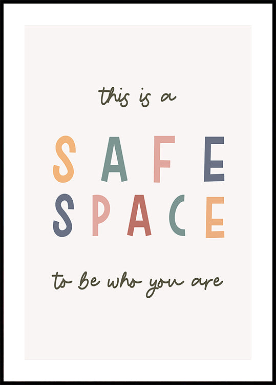 Safe Space Plakat - Posterbox